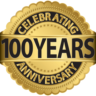 Celebrating 100 Years logo