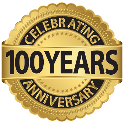 Celebrating 100 Years logo